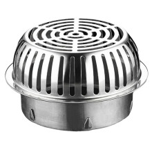 304 Stainless Steel Rooftop Floor Drain Cover Roof Balcony Sewer Filter Gutter Drain Pipe Anti-Blocking Mesh Cover,B