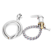 Single Wide Tap Bath Sink Shower Spray Hose Push Mixer Hairdresser Pet Household Faucet Extenders