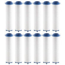 12 Piezas Filtros de Cabezal de Ducha con Ventilador Turbo - Utilizados para Cabezal de Ducha de Mano Impulsado por HéLice Cabezal de Ducha de Alta