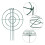 3 Sets Peony Support Cage, Grow Through Hoops Grids with 4pcs Legs,Plant Support Brace,Flower Strong Support Ring 4
