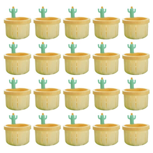 Cactus Sink Drain Filter, Push to Dump, Sink Drain Basket Filter, Kitchen Garbage Collection Filter Yellow
