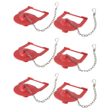 6 PCS 2 Inch Toilet Flapper for  -Fin Flapper Replacement Kit, Replace for  Toilet Part 84138, 84314