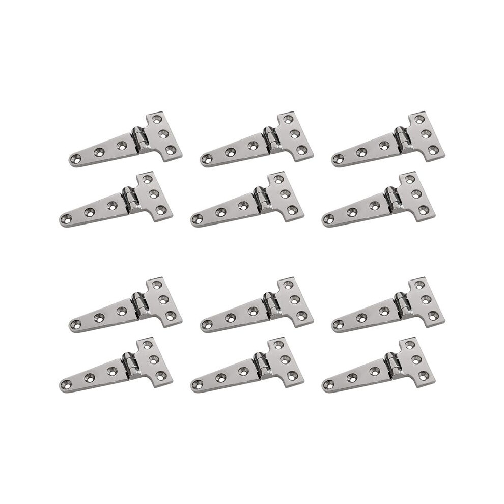 12 Pcs Heavy Duty T Hinge 316 Stainless Steel Marine Grade Casting Hinge Door Hatch Hinge Boat 4713775888440