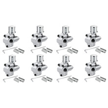 8 Paket BPV-31 Piercing Valve Leitungs Hahn Ventil Kits Einstellbar für Klimaanlagen HVAC 1/4 Zoll, 5/16 Zoll, 3/8 Zoll Schlauch