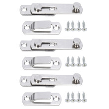 3X Hasp METAL Hasp Lock Sliding Door Lock for Window Cabinet Fitting