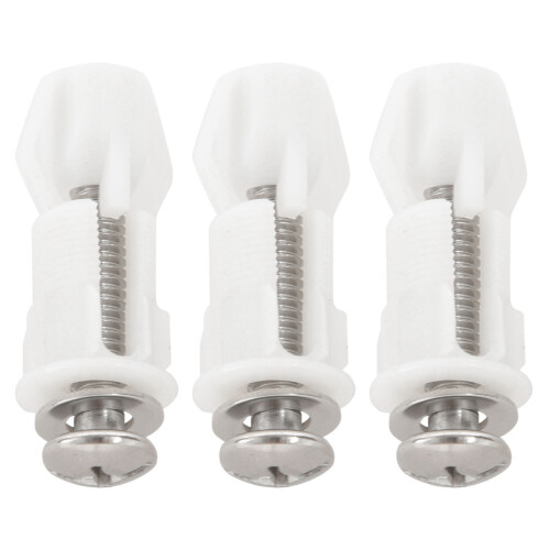 Toilet  Hinges Screws WC Hole Fixing Easy Installation 6 Pack 1