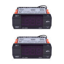 2X STC-3000 110V-220V 30A Termostato con Termostato Digitale per Pressa con Strumento di Controllo del Sensore