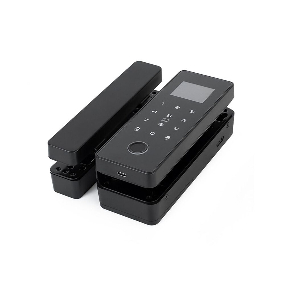 Double Glass Door Lock Lock App Biometric Swiping Card Fingerprint Password Lock Glass Door Locks For Office Door 4711076889555