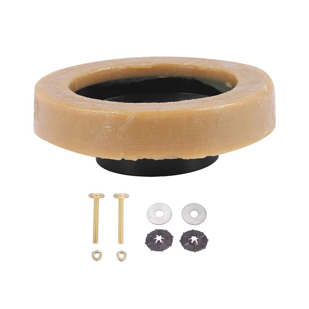 Toilet Wax Ring Kit For Floor Outlet Toilets New Install Or Re- With Flange And Bolts 4712217612407