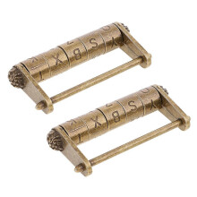 2X Antique Chinese Style Lock Password Locks for Box Cabinet Drawer