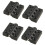 4X Hinge for Barrier,  Bearing, Plastic, Robust, 40 x 40 mm 1