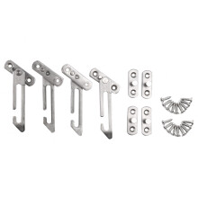 4 Pack Window Restrictor Locks Window Restrictor Hook Stainless Steel Child Lock Restrictor with Screws for Upvc Windows