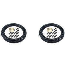 2 set 1/4 Inch Slip-Lock Misting Nozzles Kit Fog Nozzles for Patio Misting System Cooling System Garden Water