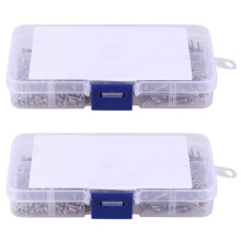 1600Pcs M2 Screw Carbon Steel Drive Pan Self Tapping Screws Assorted Fastener M2X4/5/6/8/10/12/16mm/20mm