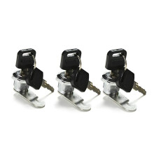 Cassetta postale Serratura, 3 pacchi Camera Serratura per Consiglio dei ministri Lettera Scatola armadietto Cassetto Porta Credenza con 2 chiavi 16mm