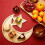 2 Sets Ramadan Wood Tray Moon Wooden Star Tableware Eid Mubarak Party Serving Tableware for Breakfast,A 6