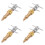 4X Tools High Pressure Washer 1/4 Inch FNPT Refrigerator Quick Coupling Brass Washer Quick Connect Plug 1