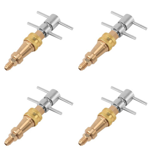 4X Tools High Pressure Washer 1/4 Inch FNPT Refrigerator Quick Coupling Brass Washer Quick Connect Plug