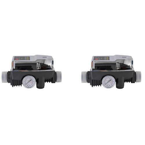 2X Water Pressure Booster Starting Controller Adjustable 1 Inch Pipe Automatic Pump Control  Off Mass Flow  220V