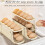 3 Tier Foldable Egg Holders,Rolling Egg Holder for Refrigerator,Automatic Rolling Egg Storage Tray,Egg Tray Cream Color 4