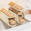 3 Tier Foldable Egg Holders,Rolling Egg Holder for Refrigerator,Automatic Rolling Egg Storage Tray,Egg Tray Cream Color 8