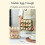Flippable Egg Holder for Refrigerator,3 Layer Egg Storage Container for Fridge Side Door,Foldable Egg Tray 5