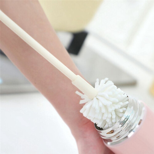 Sponge Brush Long Handle Cup Scrubber Cleaner Kitchen Cleaning Tool Bottle 1