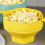 Silicone Microwave Popcorn Bowl Foldable Popcorn Maker Bucket Bowl with Lid Folding Popcorn Kitchen Baking Tool Gray 4
