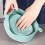 Silicone Microwave Popcorn Bowl Foldable Popcorn Maker Bucket Bowl with Lid Folding Popcorn Kitchen Baking Tool Gray 5
