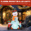 Outsunny Outsunny Blow Up Christmas Inflatables with Flashing Projector Light 4