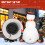 Outsunny Outsunny Blow Up Christmas Inflatables with Flashing Projector Light 5