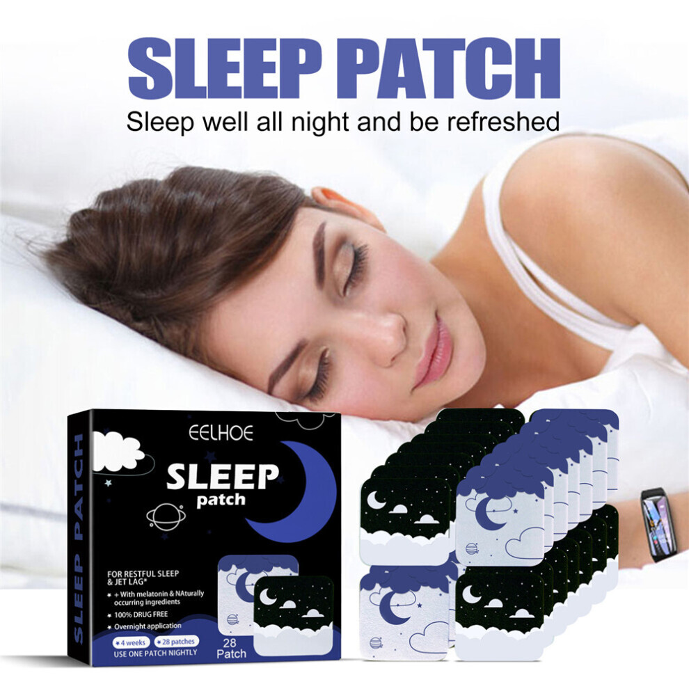 56pcs Natural Deep Sleep Patches for Adults Aid Improve Sleep Quality Insomnia Anxiety Sleep Patch