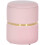Homcom HOMCOM Round Pouffe Storage Footstool with Hidden Space, Pink 2
