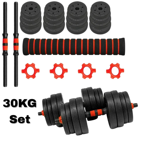 Adjustable Dumbbell Barbell Set 30KG 1