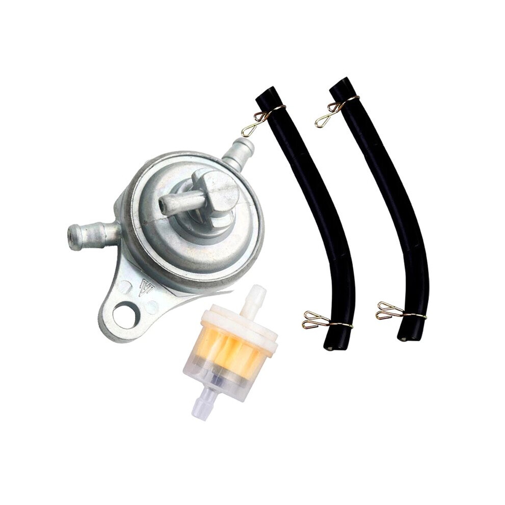 Three-Way Gas Fuel Pump Valve Petcock W/Fuel Filter & Fuel For Gy6 50Cc/125Cc /150Cc Scooter 6032225215277