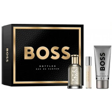 (100ml) Hugo Boss Bottled Gift Set 100ml Edp Spray - Edp 10ml - Shower Gel 100ml