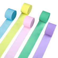 10 Rolos de Papel Crepom Arco-íRis Pastel Serpentinas Papel de DecoraçãO de Festa de AniversáRio para Suprimentos de Ornamento de Festival de