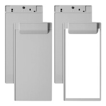 Clipboard A7 Size Pocket Clipboard 9.4 X 4.6 Inches Low Profile Clipboard for School Office Hospital Gray