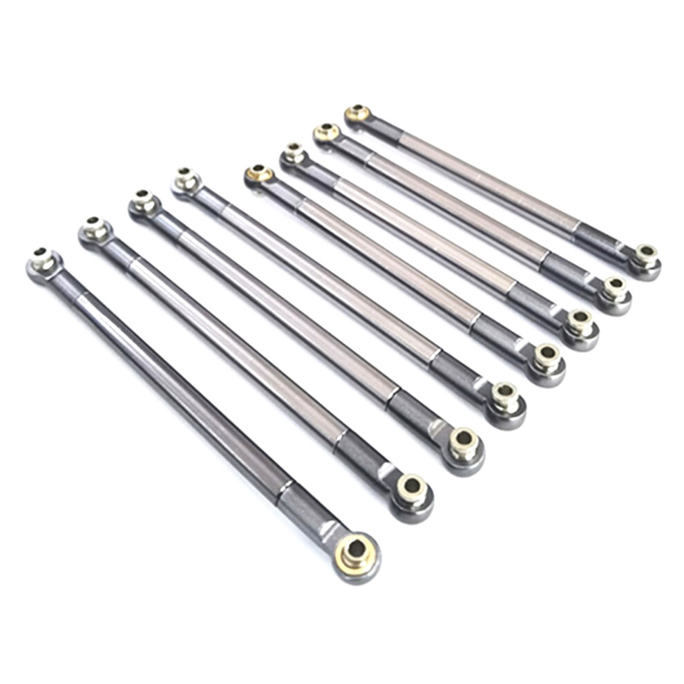 For Mn86s Mn86 Mn86ks Mn86k Mn G500 Upgrade Parts 8Pcs Metal Pull Rod Link Rod Linkage 1/12 Rc Car Accessories,Titanium 4712088435495