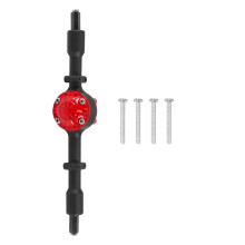 1 Pcs Metal Rear Bridge Axle with Steel Gear for WPL D12 B14 B24 B16 B36 C14 C24 C34 C44 RC Car Upgrade Parts,Black