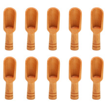 10 Piezas de Madera  Cuchara Sal AzúCar Cuchara de Café Herramienta de Cocina