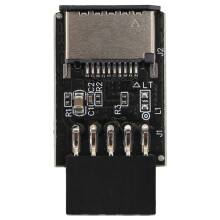 Placa Base USB2.0 9Pin una TYPE-C A-KEY Convertidor de Conector Frontal USB3.2 Adaptador de Encabezado de Interfaz TYPE-E