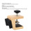 Wooden Guitar Table Clamp Stand with Silicone Non-Slip Pad, Adjustable 5