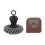 Cast Iron Cleaner Chainmail Scrubber, Upgraded Handle Cast Iron Scrubber Brush 316 Chain Mail Scrubber 1
