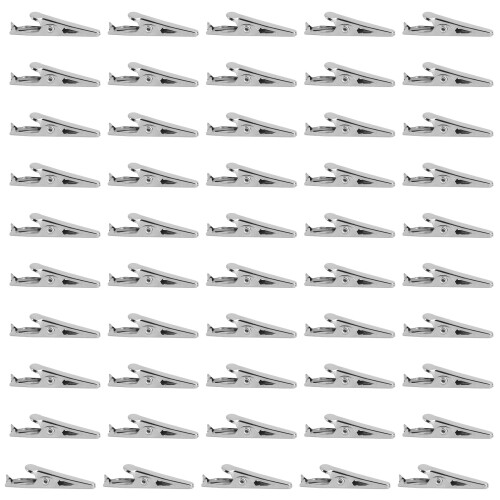 BraçAdeiras Crocodilo de Metal Crocodilo com 50 PeçAs Tom de Prata