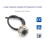 R503Pro 1500 Capacity Round RGB LED Control DC3.3V Capacitive Fingerprint Module Sensor Scanner for Access Control,USB 5