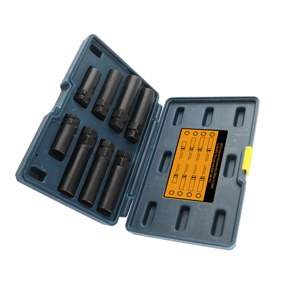 Pack Of 8 High Strength Spline Lug Nut Removal Kit For-Cg1786bl 7754004293144