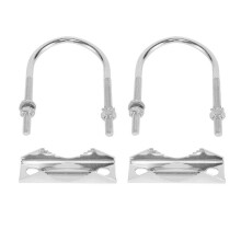 2 STUKS Antenne Klem U-Bolt Montage Hardware Antenne Mast Klem V Jaw Beugel Accessoires voor Buiten Thuis Antenne