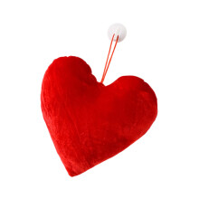 Zacht gevuld hart hanger Valentijnsdag decoratie rood-Hart 20cm