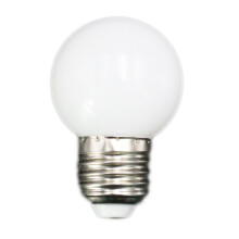 E27 LED-Lampor - E27 1W Pe Frosted Led Globe FäRgglad Vit/RöD/GröN/Blå/Gul Lampa 220V -1St(Vit)